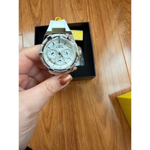 Invicta Aviator Women\'s Watch w/ Mother of Pearl Dial - 36mm, White main image 5